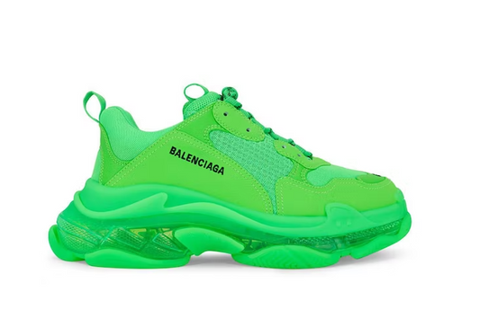 Triple S Clear Sole Fluo Green