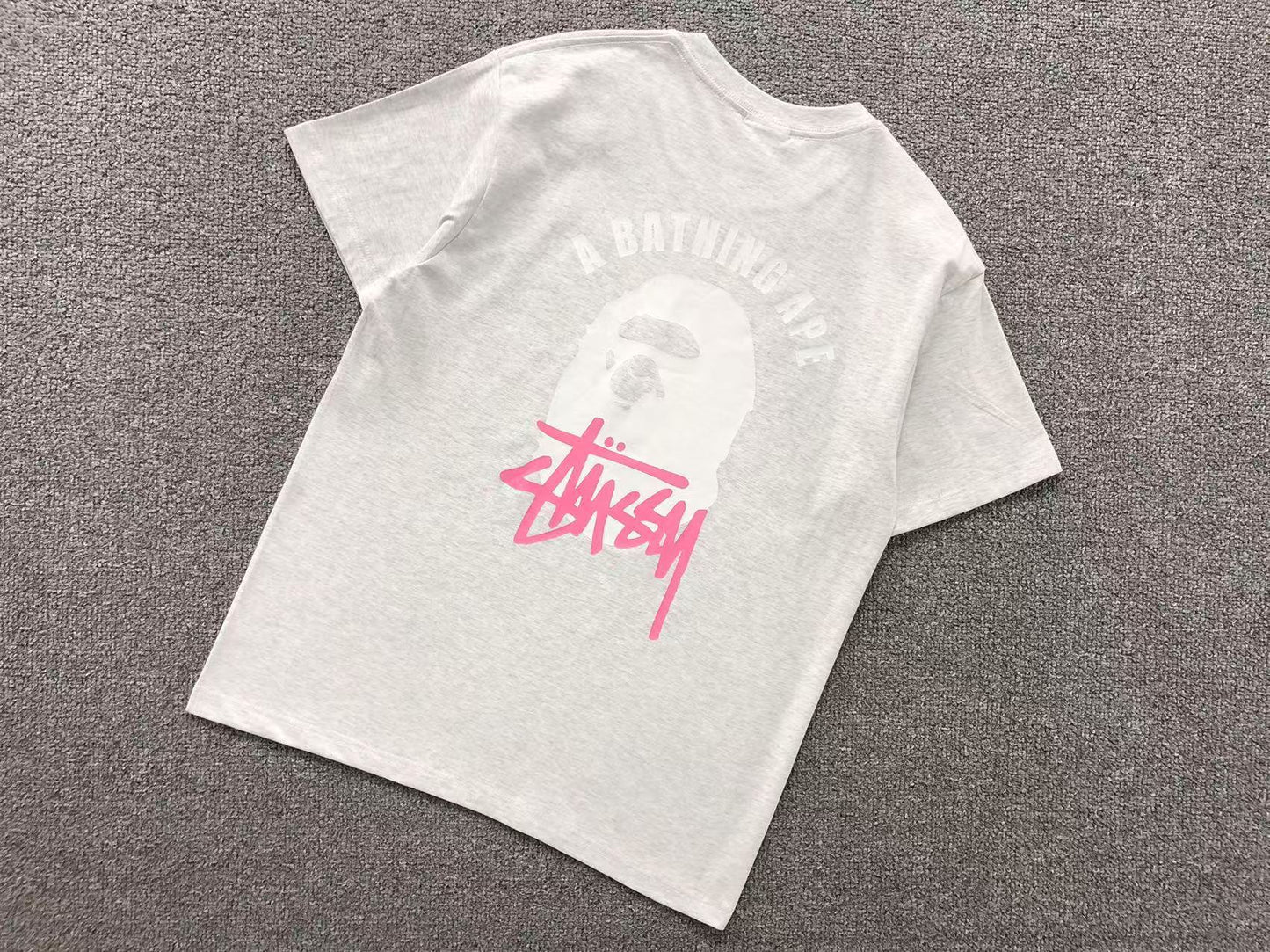T-SHIRT BAPE x STUSSY