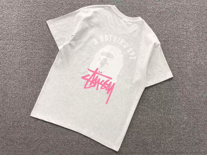T-SHIRT BAPE x STUSSY
