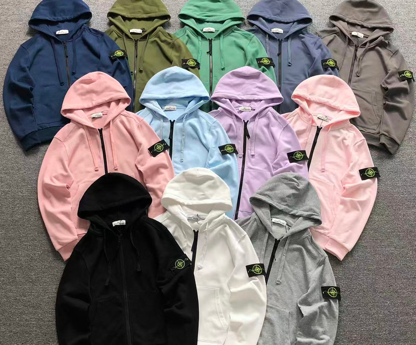 FELPA ZIP HOODIE STONE ISLAND