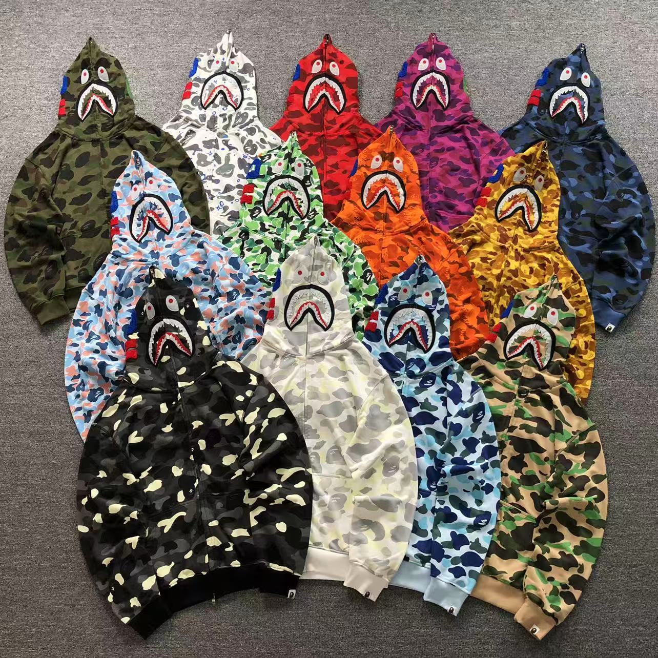 FELPA ZIP BAPE HOODIE