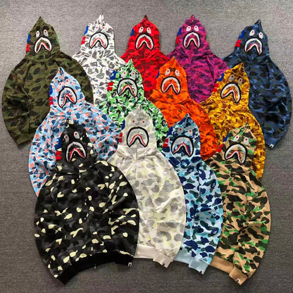 FELPA ZIP BAPE HOODIE