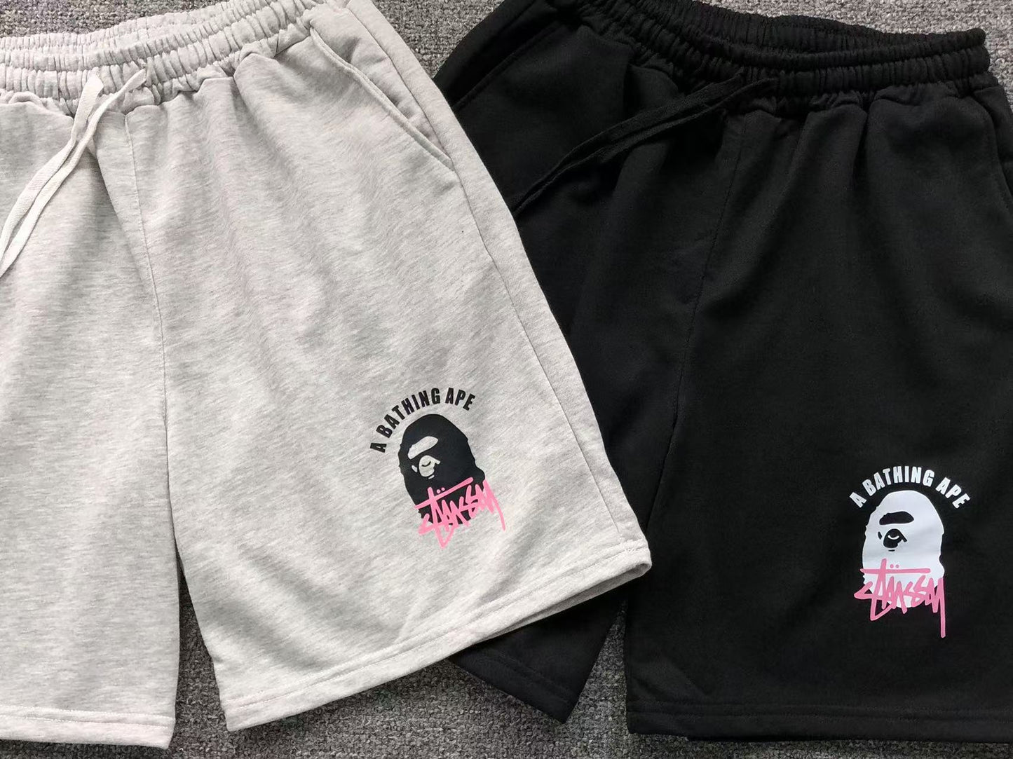 PANTALONCINI BAPE x STUSSY