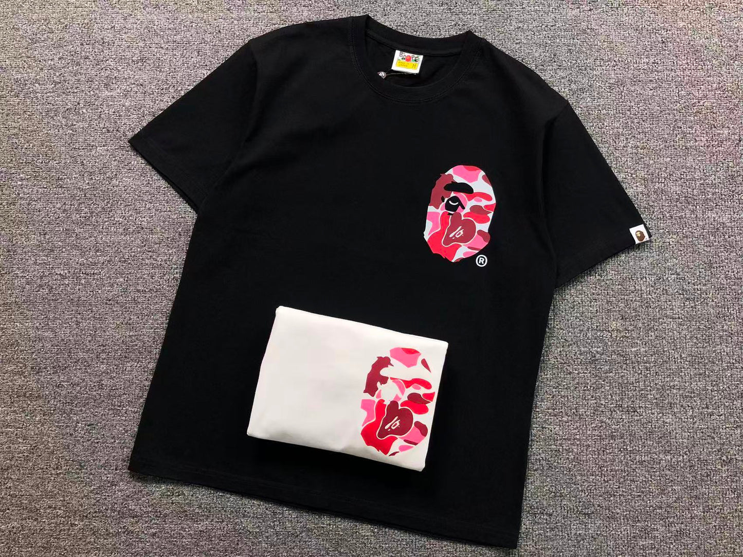 T-SHIRT BAPE x STUSSY