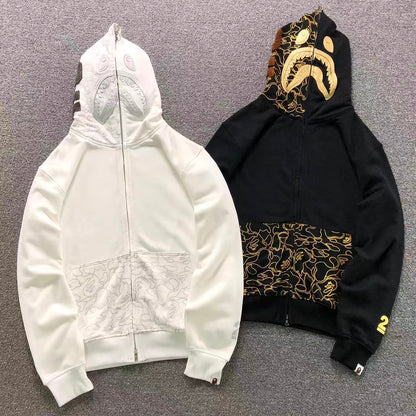 FELPA ZIP BAPE HOODIE