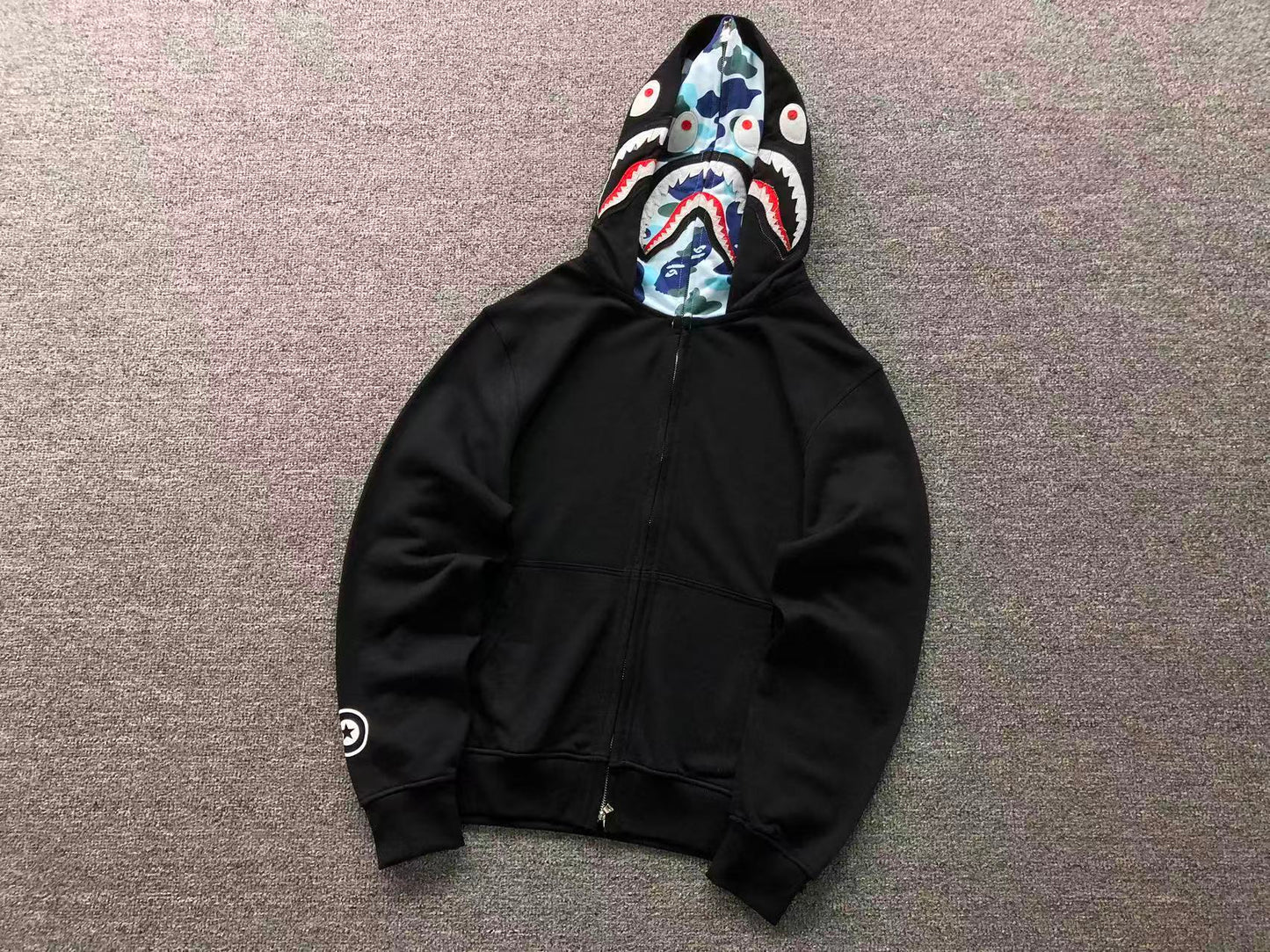 FELPA ZIP BAPE HOODIE