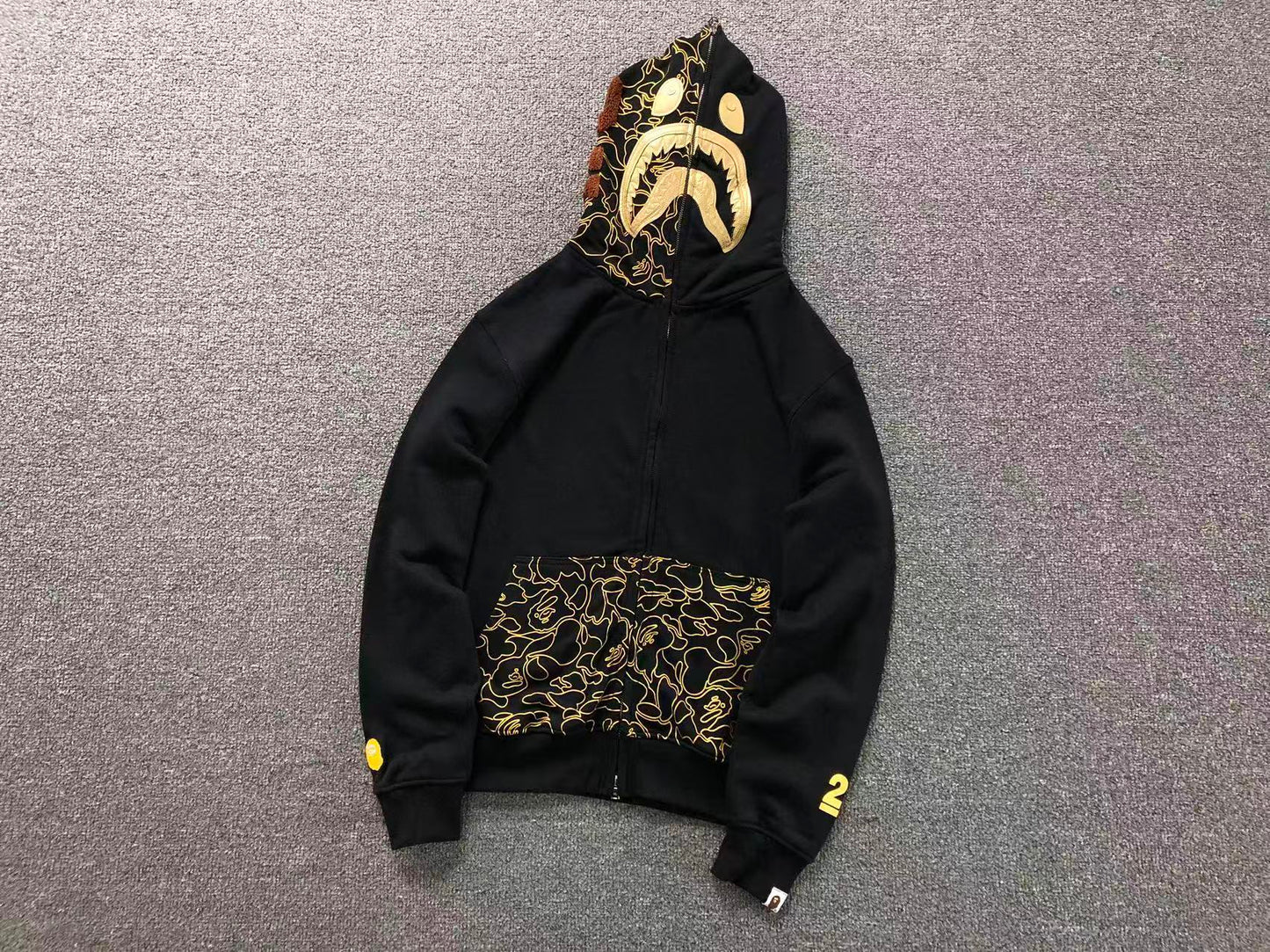 FELPA ZIP BAPE HOODIE