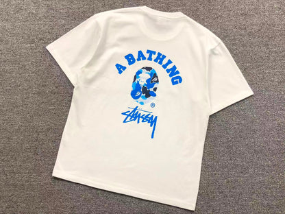 T-SHIRT BAPE x STUSSY