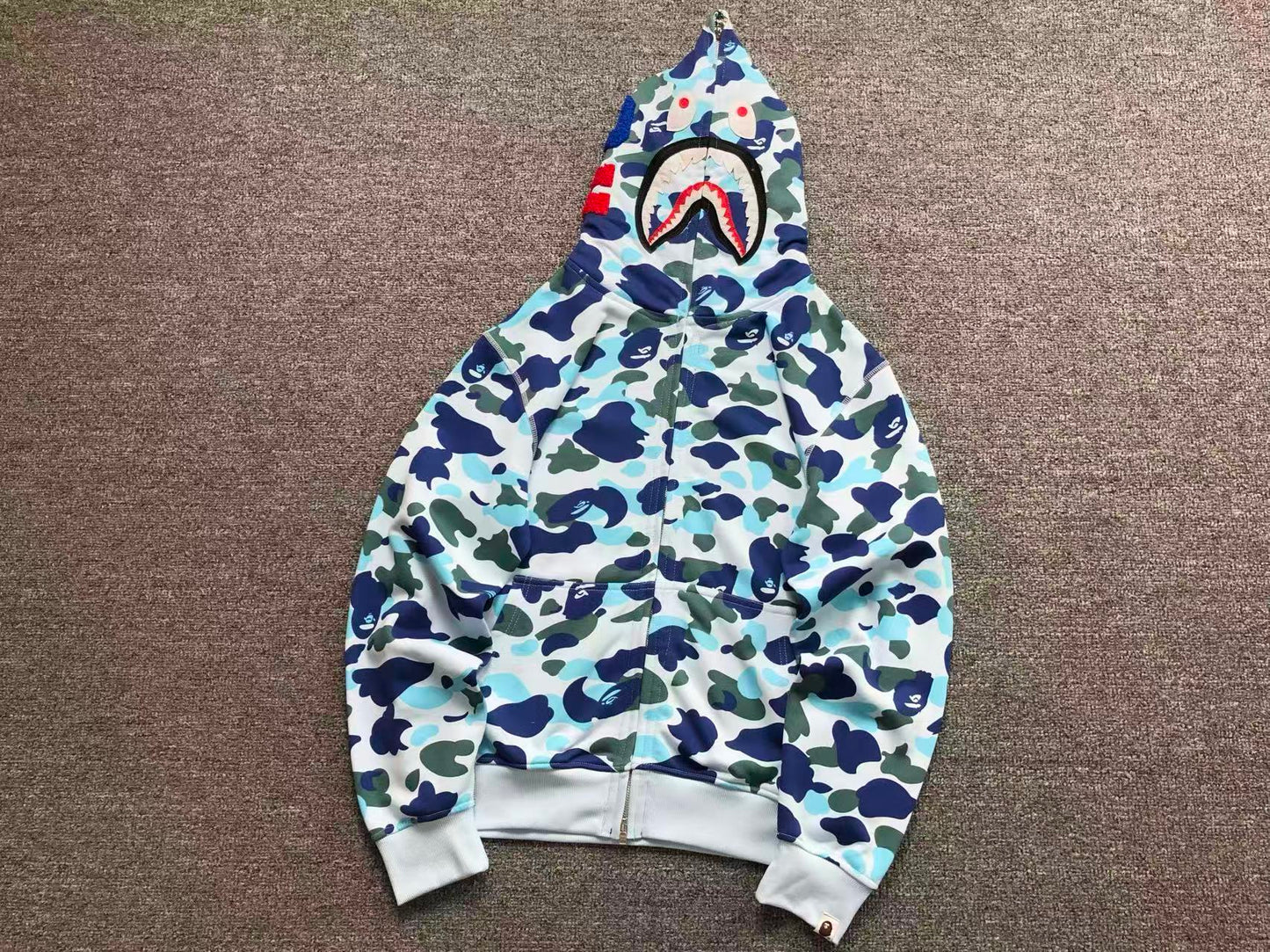 FELPA ZIP BAPE HOODIE
