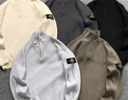 FELPA QUARTER ZIP STONE ISLAND