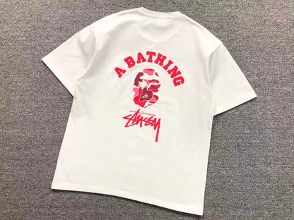 T-SHIRT BAPE x STUSSY