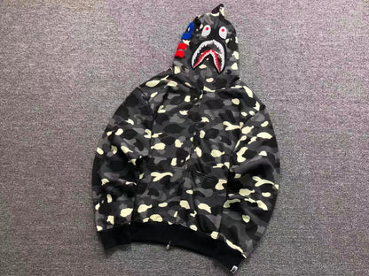 FELPA ZIP BAPE HOODIE