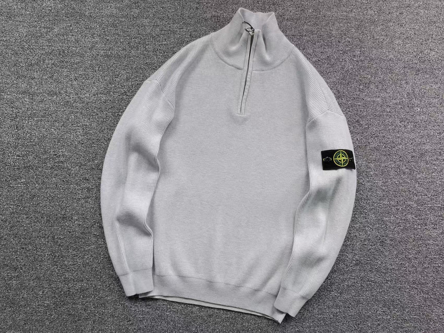 FELPA QUARTER ZIP STONE ISLAND