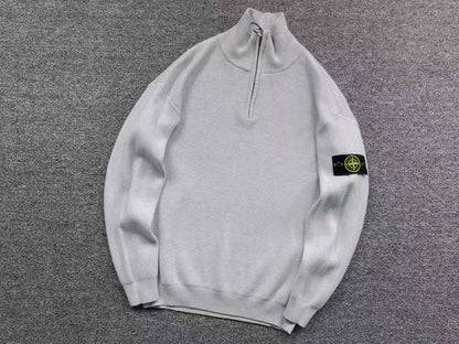 FELPA QUARTER ZIP STONE ISLAND