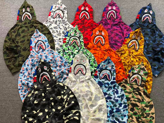 FELPA ZIP BAPE HOODIE