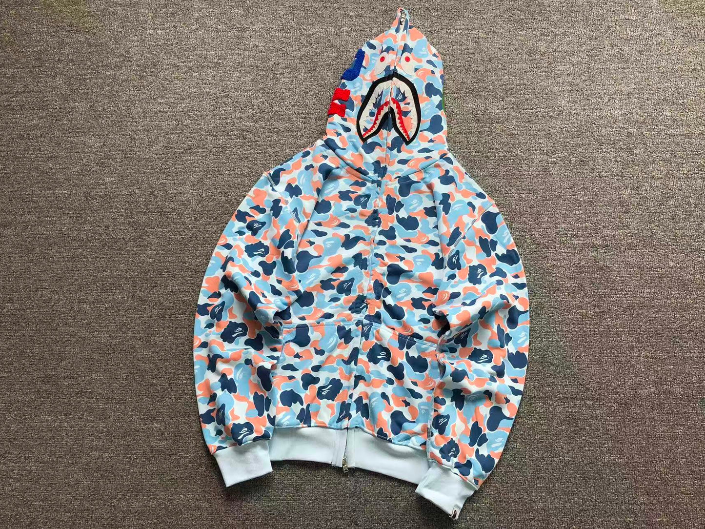 FELPA ZIP BAPE HOODIE