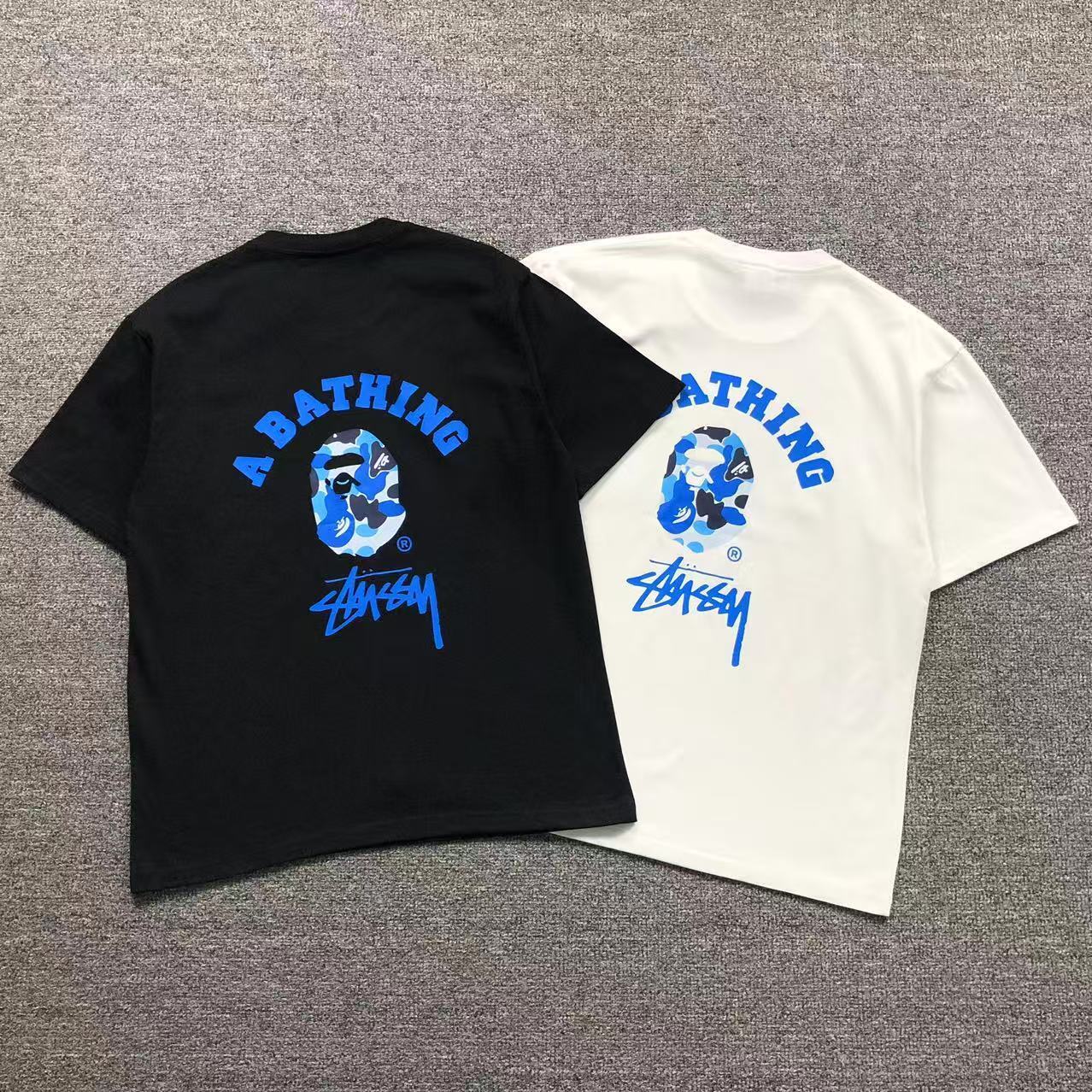 T-SHIRT BAPE x STUSSY