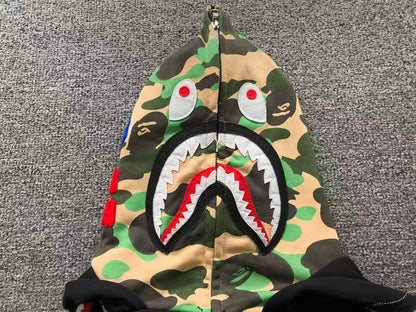 FELPA ZIP BAPE HOODIE