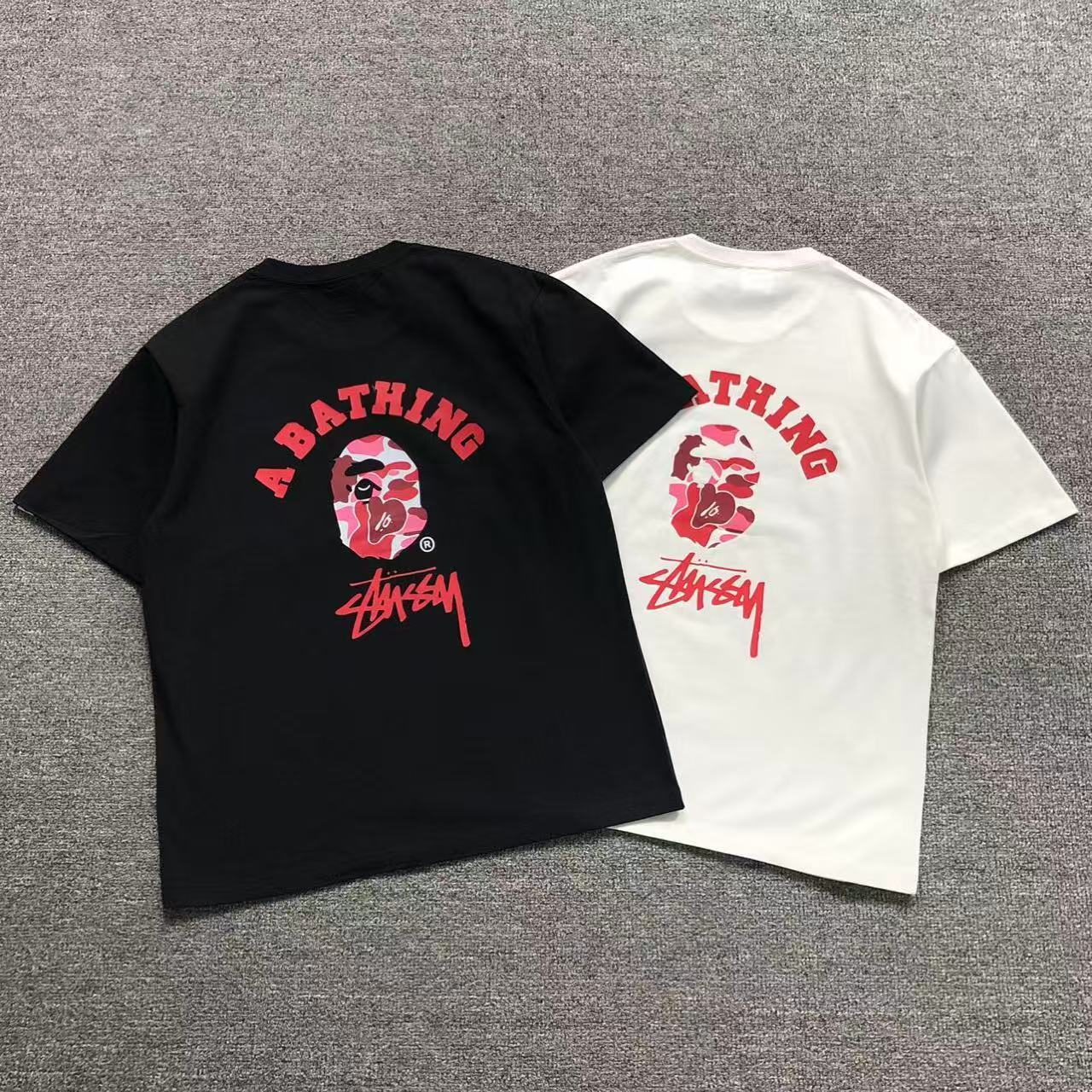 T-SHIRT BAPE x STUSSY