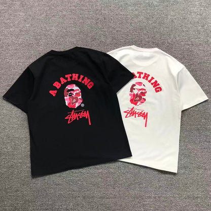 T-SHIRT BAPE x STUSSY