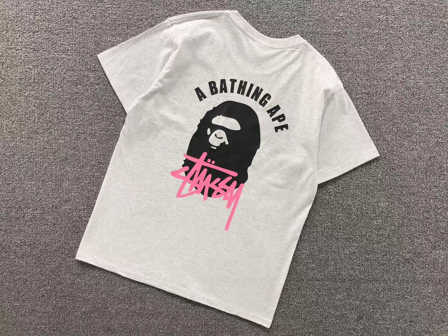T-SHIRT BAPE x STUSSY