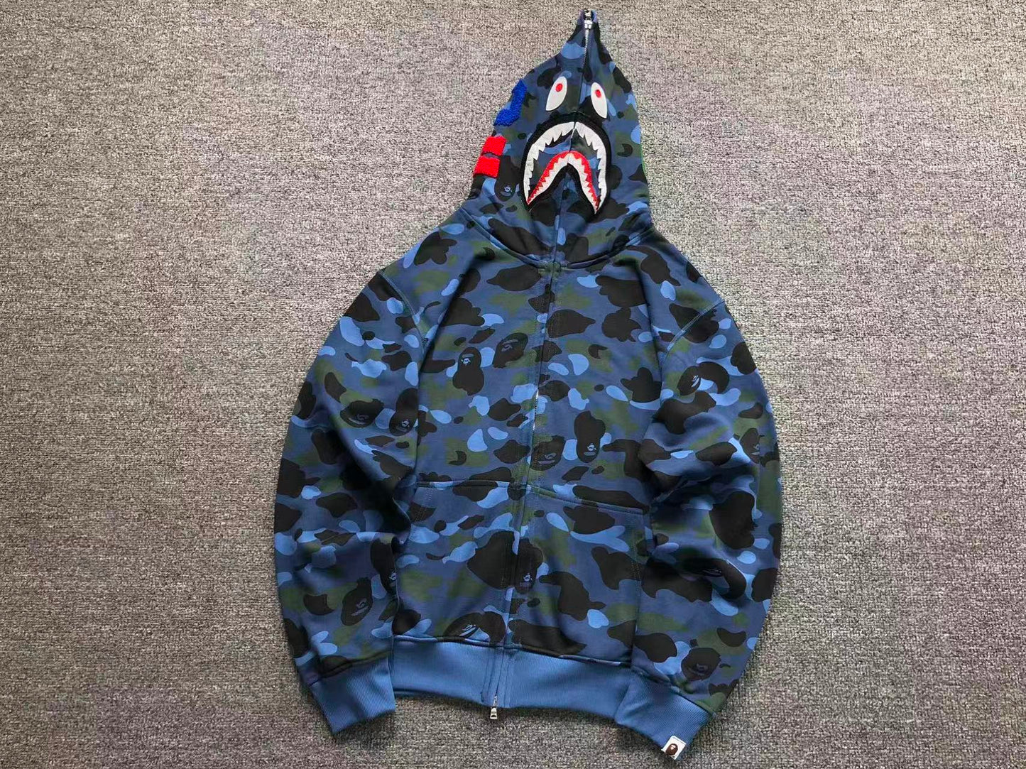 FELPA ZIP BAPE HOODIE