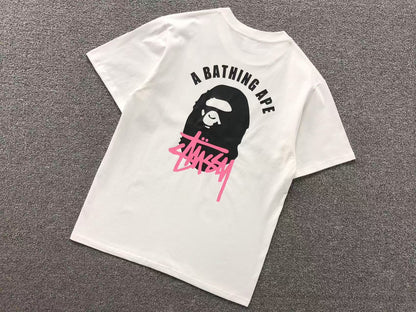 T-SHIRT BAPE x STUSSY