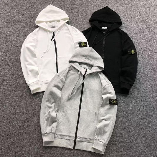 FELPA ZIP HOODIE STONE ISLAND