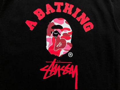 T-SHIRT BAPE x STUSSY