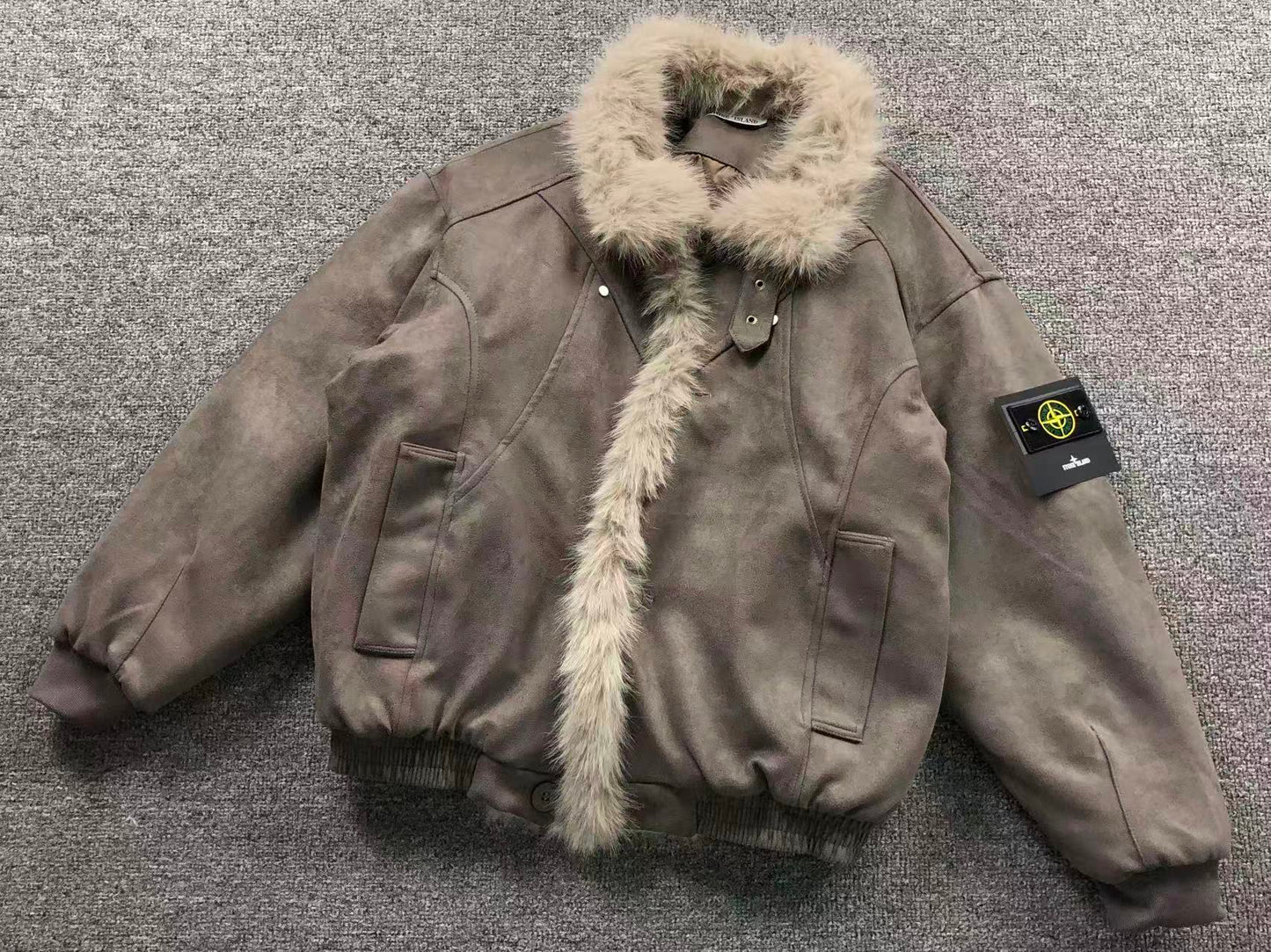 GIACCA STONE ISLAND CON PELO