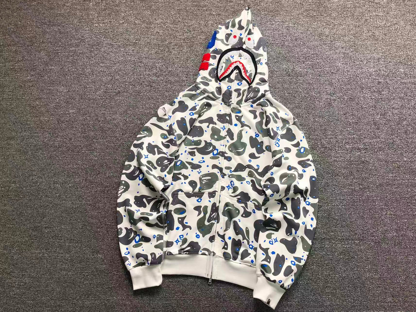 FELPA ZIP BAPE HOODIE