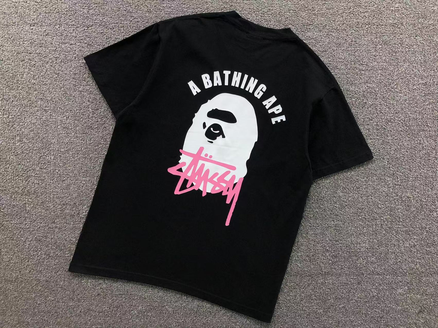 T-SHIRT BAPE x STUSSY
