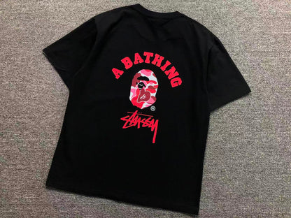 T-SHIRT BAPE x STUSSY