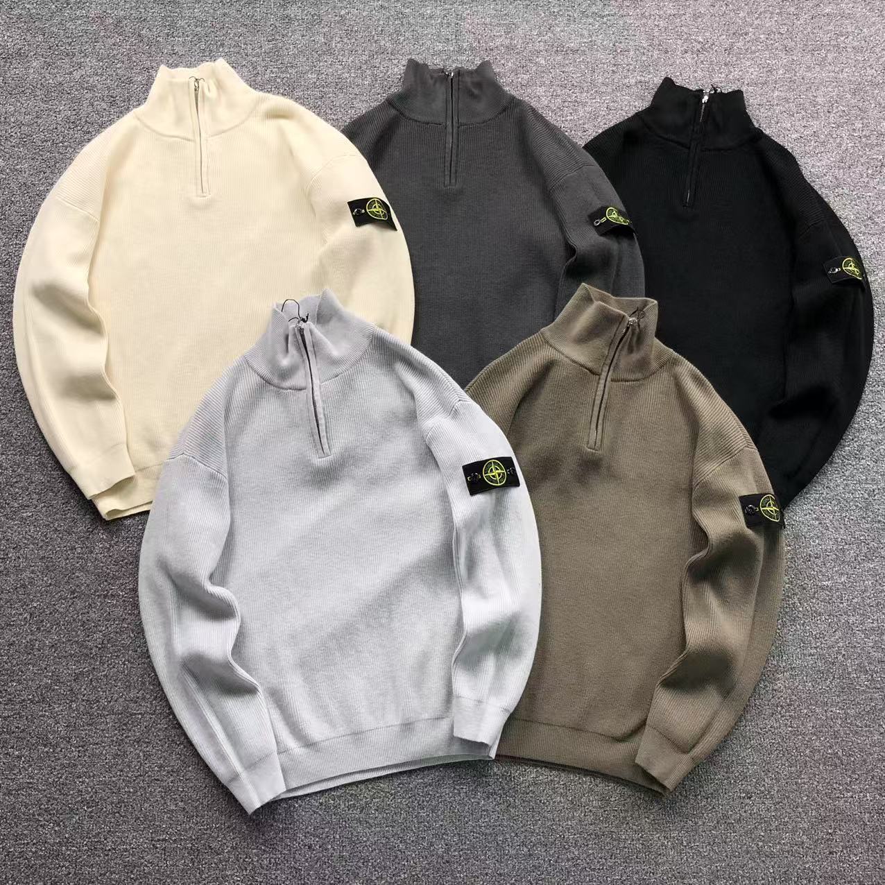 FELPA QUARTER ZIP STONE ISLAND