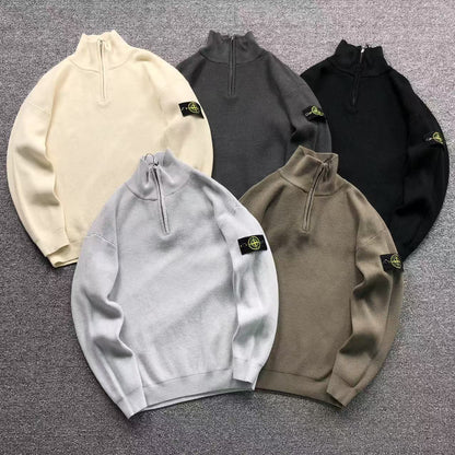 FELPA QUARTER ZIP STONE ISLAND
