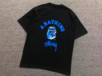 T-SHIRT BAPE x STUSSY